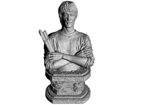 Bruce Lee Bust for 3D printing STL 3D Print Model