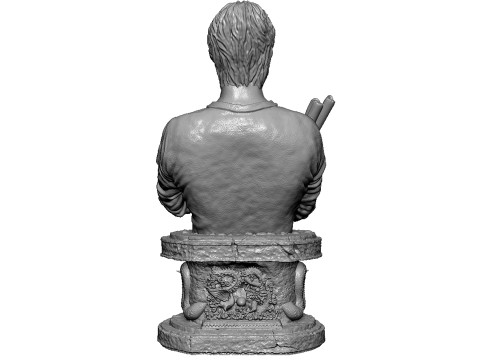Bruce Lee Bust for 3D printing STL 3D Print Model