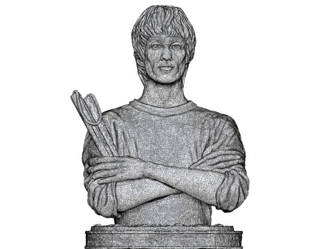 Bruce Lee Bust for 3D printing STL 3D Print Model