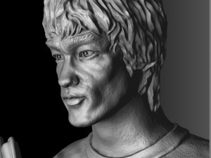 Bruce Lee Bust for 3D printing STL 3D Print Model