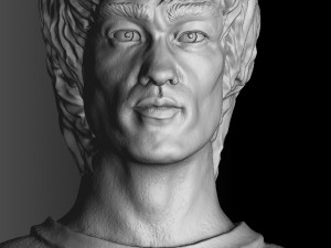 Bruce Lee Bust for 3D printing STL 3D Print Model