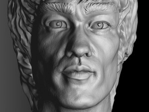 Bruce Lee Bust for 3D printing STL 3D Print Model