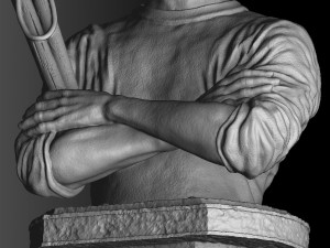 Bruce Lee Bust for 3D printing STL 3D Print Model