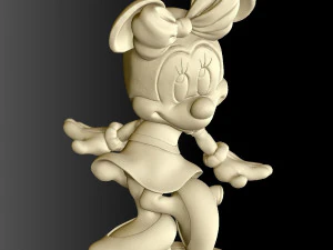 Minnie mouse untuk STL cetak 3d Model 3D