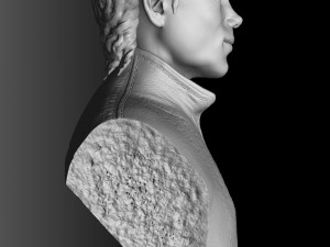Michael Jackson Bust for 3D printing STL 3D Baskı Modeli