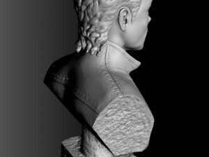 Michael Jackson Bust for 3D printing STL 3D Baskı Modeli
