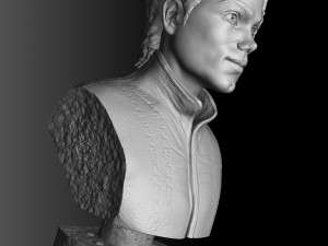 Michael Jackson Bust for 3D printing STL 3D Baskı Modeli