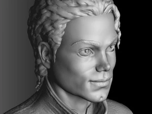 Michael Jackson Bust for 3D printing STL 3D Print Model