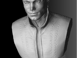 Michael Jackson Bust for 3D printing STL 3D Baskı Modeli