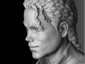 Michael Jackson Bust for 3D printing STL 3D Baskı Modeli