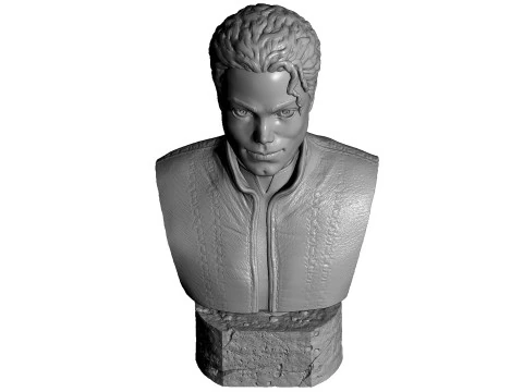 Michael Jackson Bust for 3D printing STL 3D Print Model