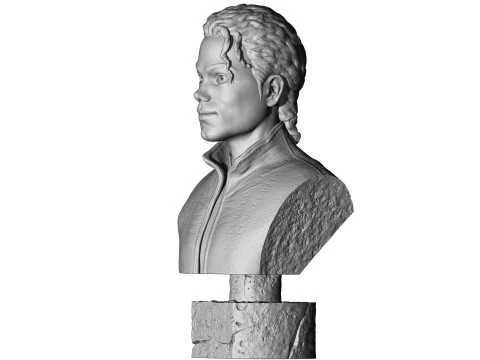 Michael Jackson Bust for 3D printing STL 3D Print Model