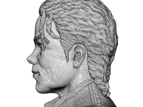 Michael Jackson Bust for 3D printing STL 3D Baskı Modeli