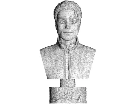 Michael Jackson Bust for 3D printing STL 3D Print Model