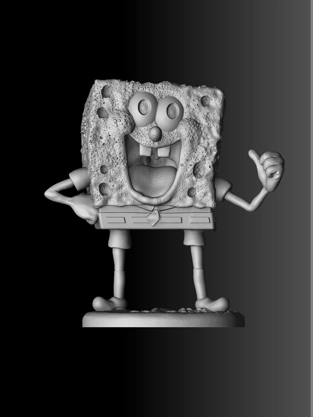 spoung bob 3D Model .c4d .max .obj .3ds .fbx .stl .blend 