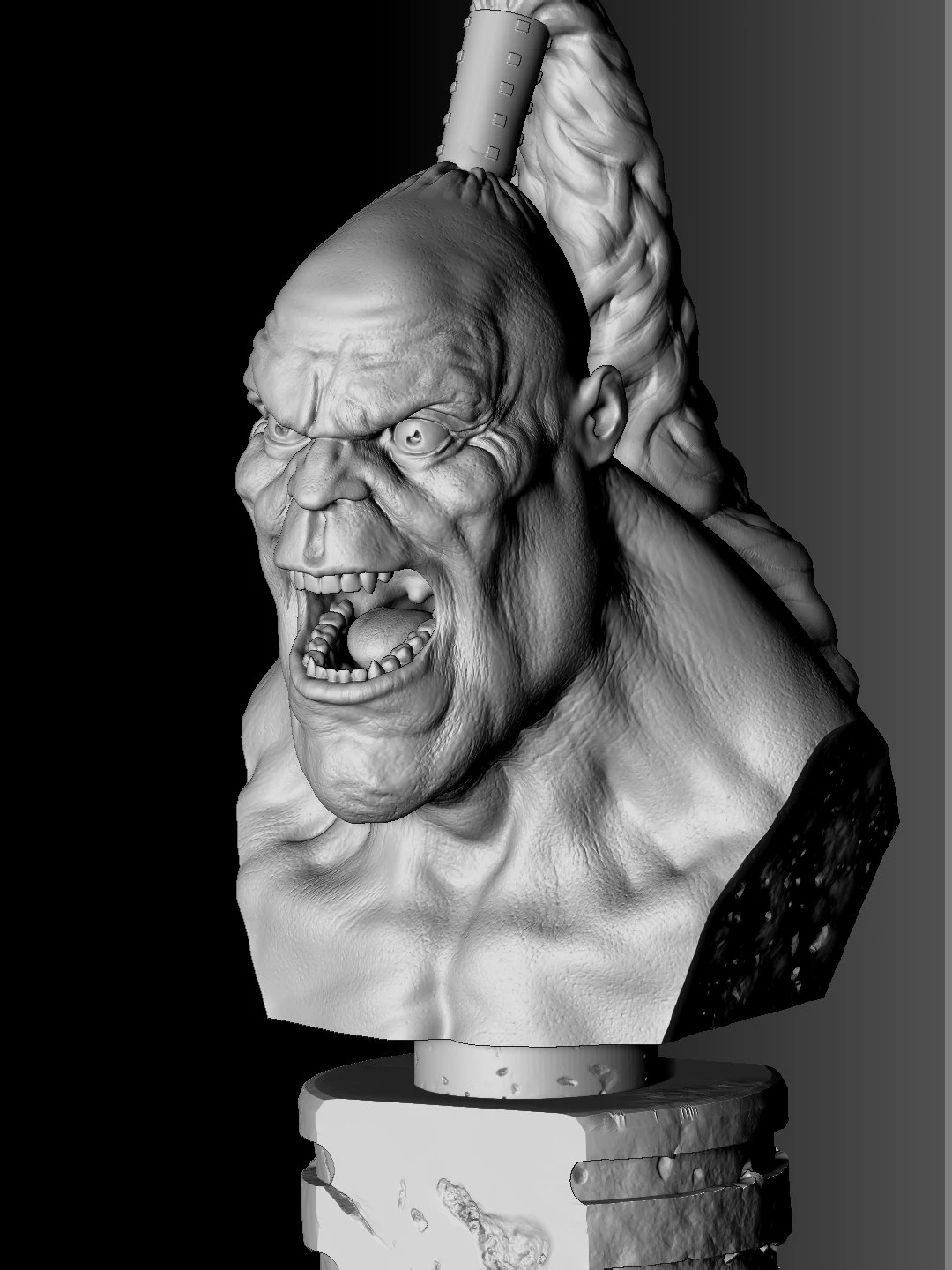 Goro bust for 3d print 3D Print Model .c4d .max .obj .3ds .fbx .stl .blend 