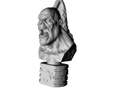 Goro bust for 3d print 3D-Druckmodell