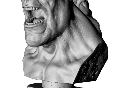 Goro bust for 3d print 3D-Druckmodell