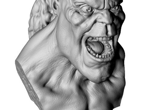 Goro bust for 3d print 3D-Druckmodell