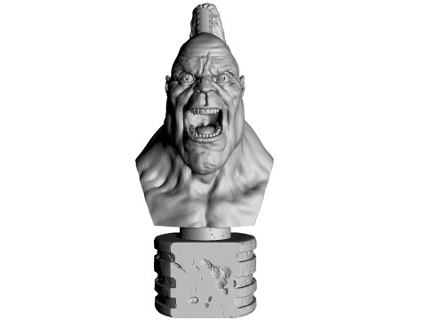 Goro bust for 3d print 3D-Druckmodell