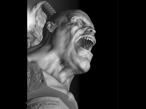 Goro bust for 3d print 3D-Druckmodell