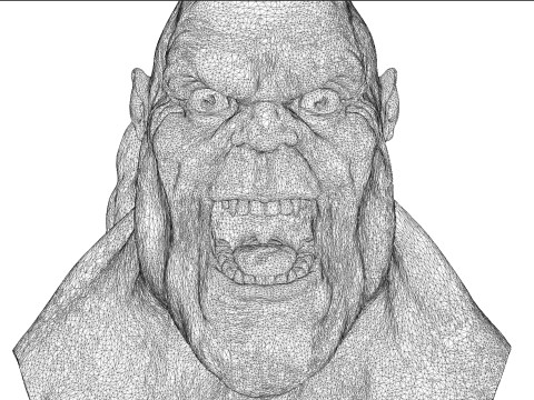 Goro bust for 3d print 3D-Druckmodell
