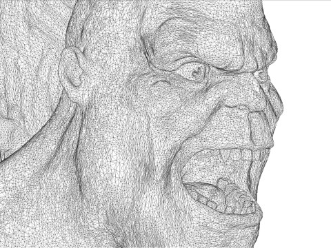 Goro bust for 3d print 3D-Druckmodell