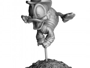 SCROOGE MCDUCK 2 OPTIONS STL FOR 3D PRINT 3D-Modell
