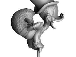 3D BASKI İ&Ccedil;İN SCROOGE MCDUCK 2 SE&Ccedil;ENEK STL 3D Model