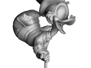 3D BASKI İ&Ccedil;İN SCROOGE MCDUCK 2 SE&Ccedil;ENEK STL 3D Model