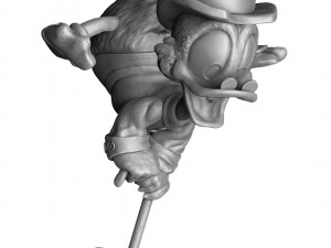 SCROOGE MCDUCK 2 OPTIONS STL FOR 3D PRINT 3D-Modell