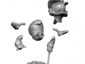 SCROOGE MCDUCK 2 OPTIONS STL FOR 3D PRINT 3D-Modell