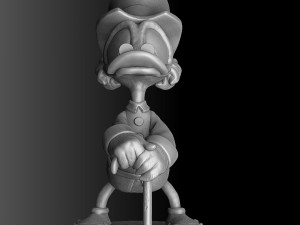 SCROOGE MCDUCK 2 OPTIONS STL FOR 3D PRINT 3D-Modell