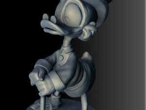 SCROOGE MCDUCK 2 OPTIONS STL FOR 3D PRINT 3D-Modell