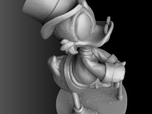 SCROOGE MCDUCK 2 OPTIONS STL FOR 3D PRINT 3D-Modell