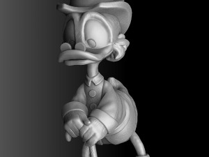 SCROOGE MCDUCK 2 OPTIONS STL FOR 3D PRINT 3D-Modell