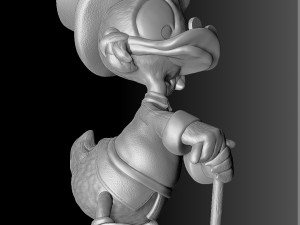 SCROOGE MCDUCK 2 OPTIONS STL FOR 3D PRINT 3D-Modell