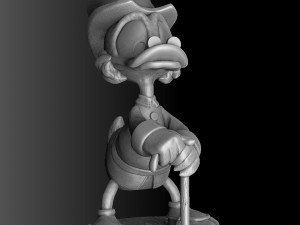 SCROOGE MCDUCK 2 OPTIONS STL FOR 3D PRINT 3D-Modell