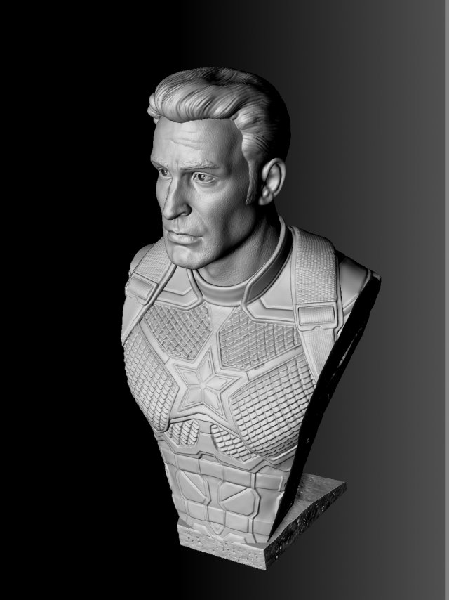 Captain america 3D-Modell .c4d .max .obj .3ds .fbx .stl .blend 