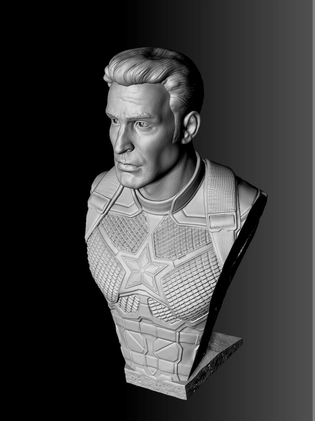 Captain america 3D Model .c4d .max .obj .3ds .fbx .stl .blend 