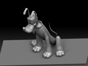Mickey Minnie Mouse and Pluto Modèle 3D
