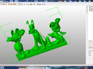 Mickey Minnie Mouse and Pluto Modèle 3D