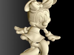 Mickey Minnie Mouse and Pluto Modèle 3D