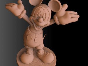 Mickey Minnie Mouse and Pluto Modèle 3D