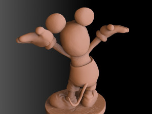 Mickey Minnie Mouse and Pluto Modèle 3D