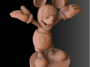 Mickey Minnie Mouse and Pluto Modèle 3D