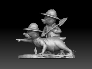 Chip n Dale Rescue Rangers for 3D Printing Stl 3D Print Model