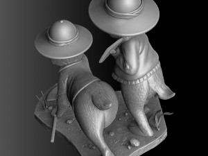 Chip n Dale Rescue Rangers for 3D Printing Stl Modello di stampa 3D