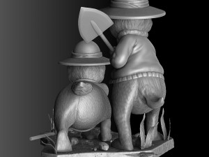 Chip n Dale Rescue Rangers for 3D Printing Stl Modello di stampa 3D