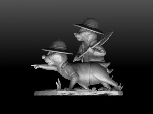 Chip n Dale Rescue Rangers for 3D Printing Stl Modello di stampa 3D